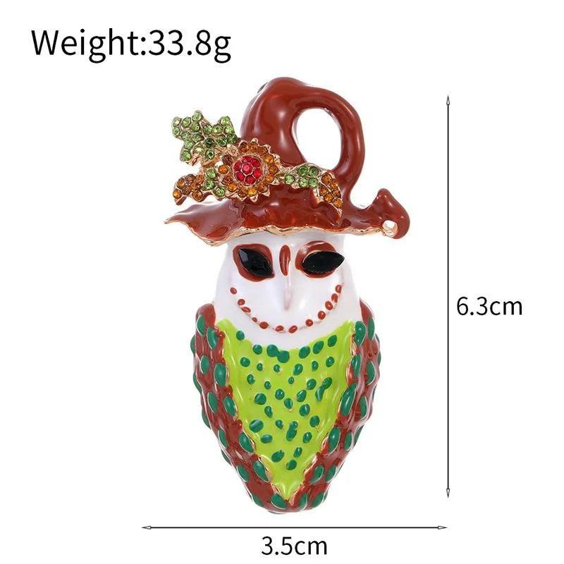 Cute Halloween Clown Jester Enamel Alloy Brooch With Rhinestones, Whimsical Corsage Lapel Pin Gift