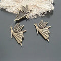 40x27MM Gold Zinc Alloy Dancing Angel Charm Pendant for DIY Necklace Bracelet Jewelry Making