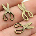 19x11mm 0.5g Multi-Color Zinc Alloy Scissors Charm Pendant for Necklace Bracelet DIY Jewelry Making