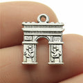 18x14mm 1.3g Antique Silver Zinc Alloy Arc de Triomphe charm pendant for DIY bracelet necklace making