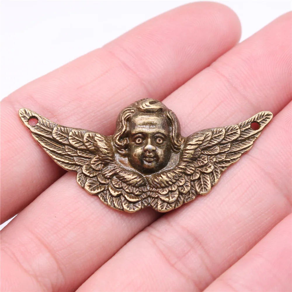 50x23mm 3g Multicolor Zinc Alloy Angel Charm Pendant for DIY Necklace Bracelet Jewelry Making
