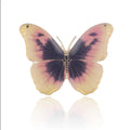 Elegant Forest Butterfly Enamel Alloy Brooch With Blue Yellow Wings, Luxury Lapel Pin Suit Corsage Gift