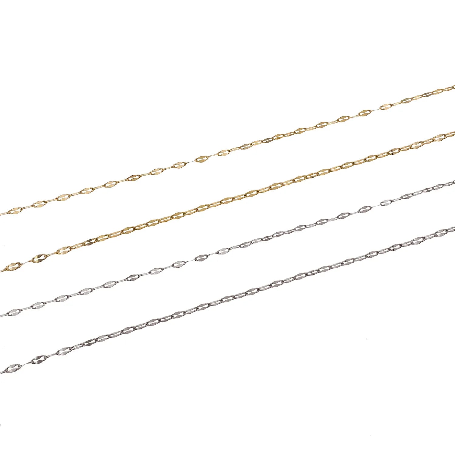 Vacuum Plated Stainless Steel Lip Link Chain for Bracelet and Necklace Jewelry Making