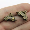 23x15mm 3.1g Multicolor Zinc Alloy 3D Car Charm Pendant for DIY Vehicle Theme Jewelry Making