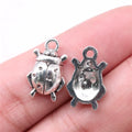 18x11mm 1.2g Antique Silver Zinc Alloy Beetle Charm Pendant for DIY Necklace Bracelet Jewelry Making