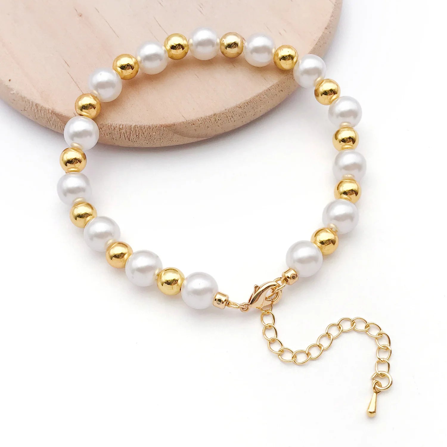 Zinc Alloy Extension Chain with Water Drop Charm for DIY Bracelet Necklace Making