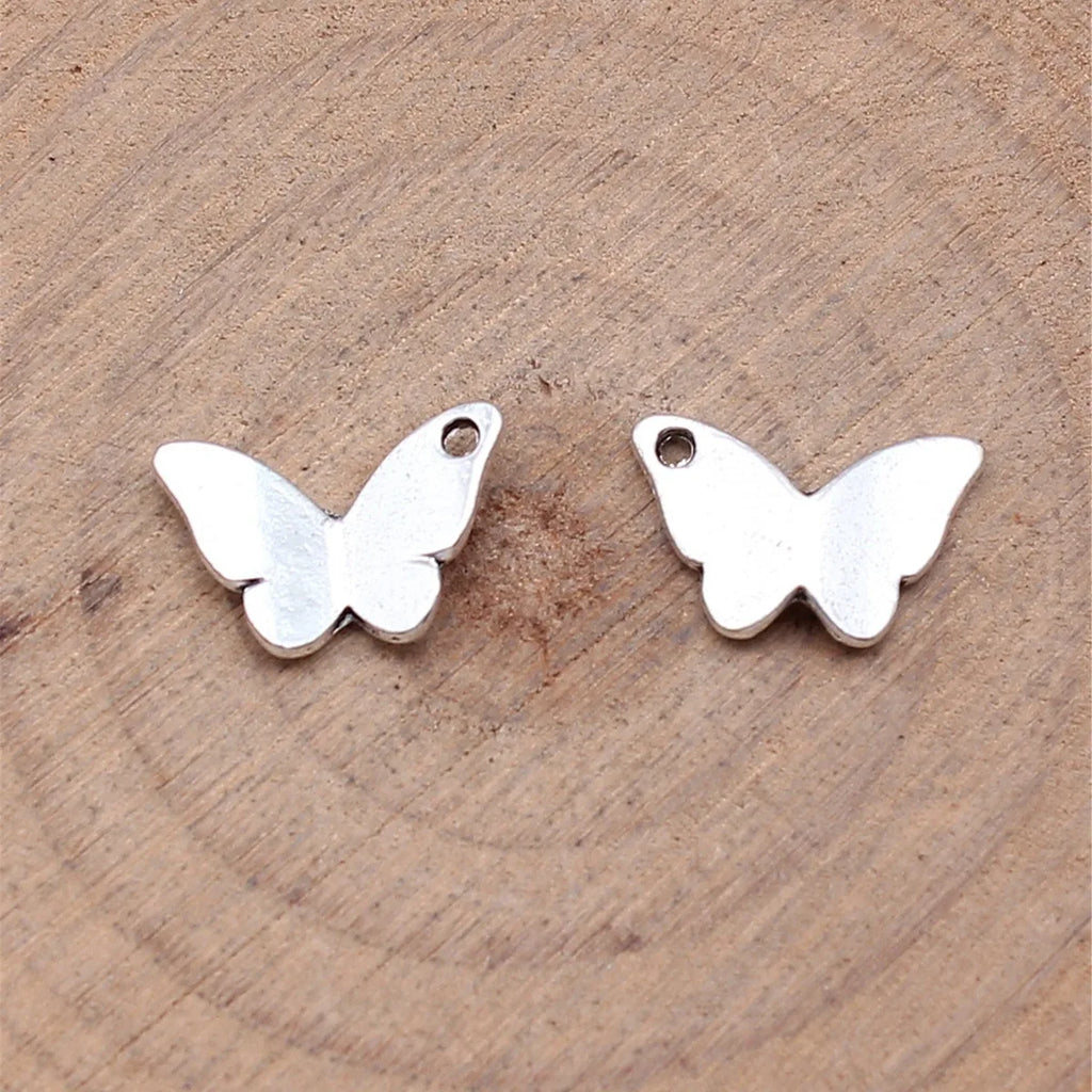 13x8mm 0.45g Multicolor Zinc Alloy Butterfly charm pendant for earrings bracelet DIY jewelry making