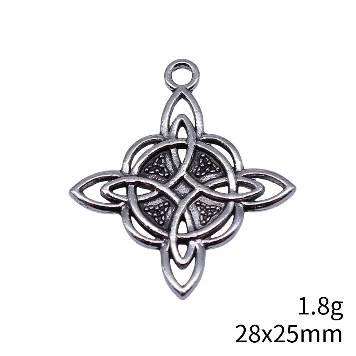28x25mm 1.8g Multicolor Zinc Alloy Skull Celtic Knot Charm Pendant for DIY Necklace Bracelet Making