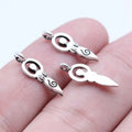6x18mm 0.4g Antique Silver Zinc Alloy Fertility Goddess Symbol Charm Pendant for DIY Jewelry Making