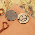 24MM Antique Silver Zinc Alloy Peace Symbol Charm Pendant for DIY Necklace Bracelet Jewelry Making