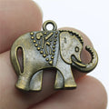 25x21mm 1.8g Multicolor Zinc Alloy Elephant Charm Pendant for DIY Necklace Bracelet Jewelry Making