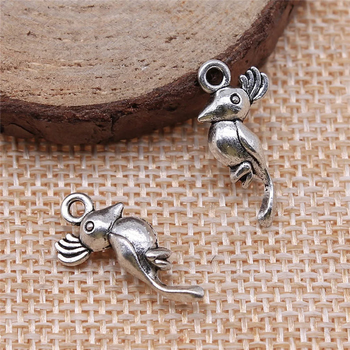 20x9mm 1.7g Multicolor Zinc Alloy Bird Charm Pendant for DIY Necklace Bracelet Jewelry Making