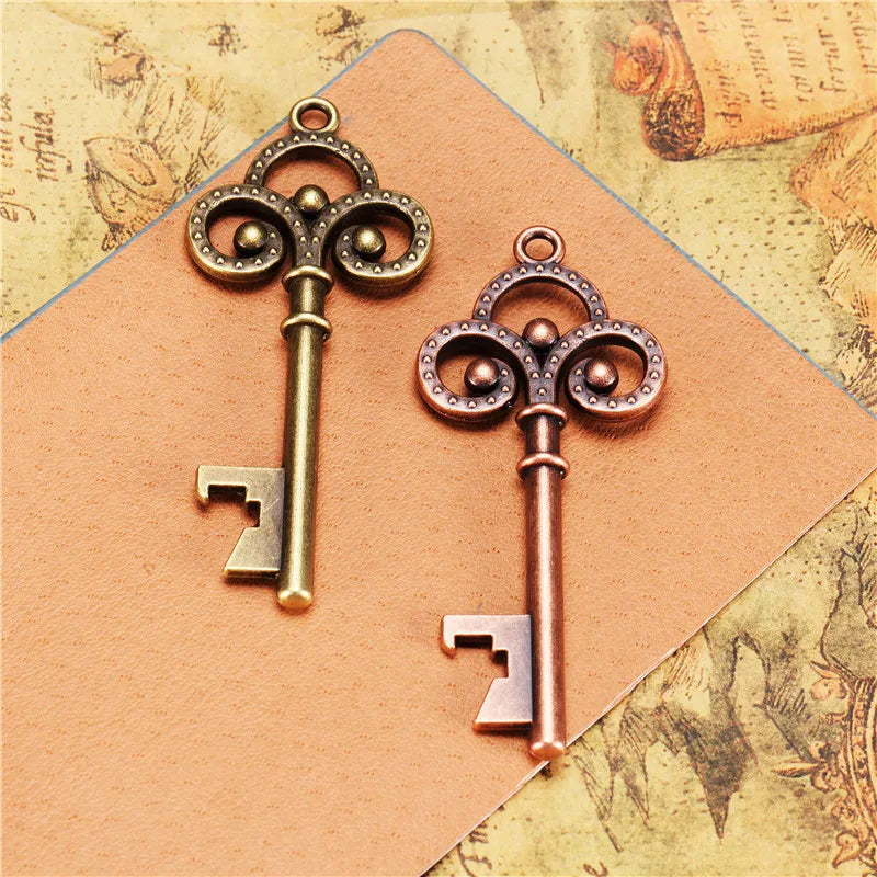 66x28MM Zinc Alloy Bottle Opener Key Charm Pendant for DIY Necklace Bracelet Jewelry Making