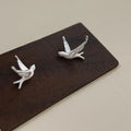 New Chinese Style Copper Flying Bird Stud Earrings For Women 2025 Designer Jewelry