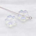 Glass Sakura Five Petal Flower Loose Beads for DIY Bracelet Necklace Jewelry Making