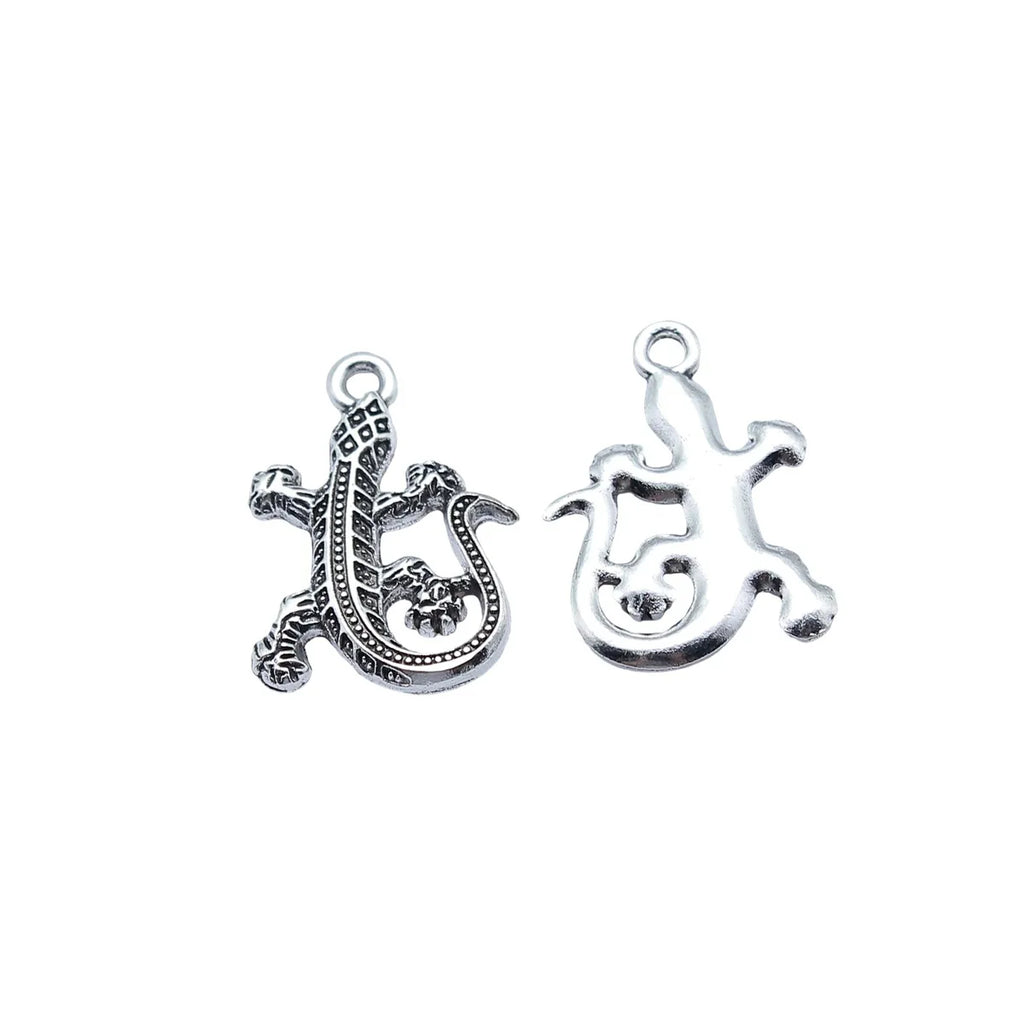 25x18mm 2.6g Multicolor Zinc Alloy Lizard Charm Pendant for DIY Necklace Bracelet Jewelry Making