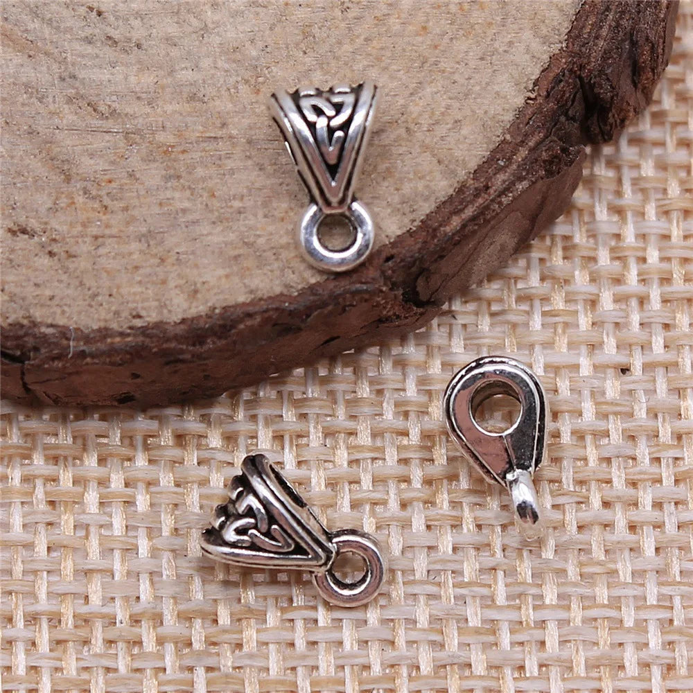 9x5x5mm 0.5g Multi-Color Zinc Alloy Pendant Bail Connectors for DIY Necklace Charm Jewelry Making