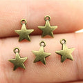 8x7mm 0.3g Zinc Alloy Small Star Charm Pendant for Necklace Bracelet Earring DIY Jewelry Making