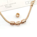 KC Gold Zinc Alloy Crown Large Hole Spacer Beads for European Bracelet Jewelry Making