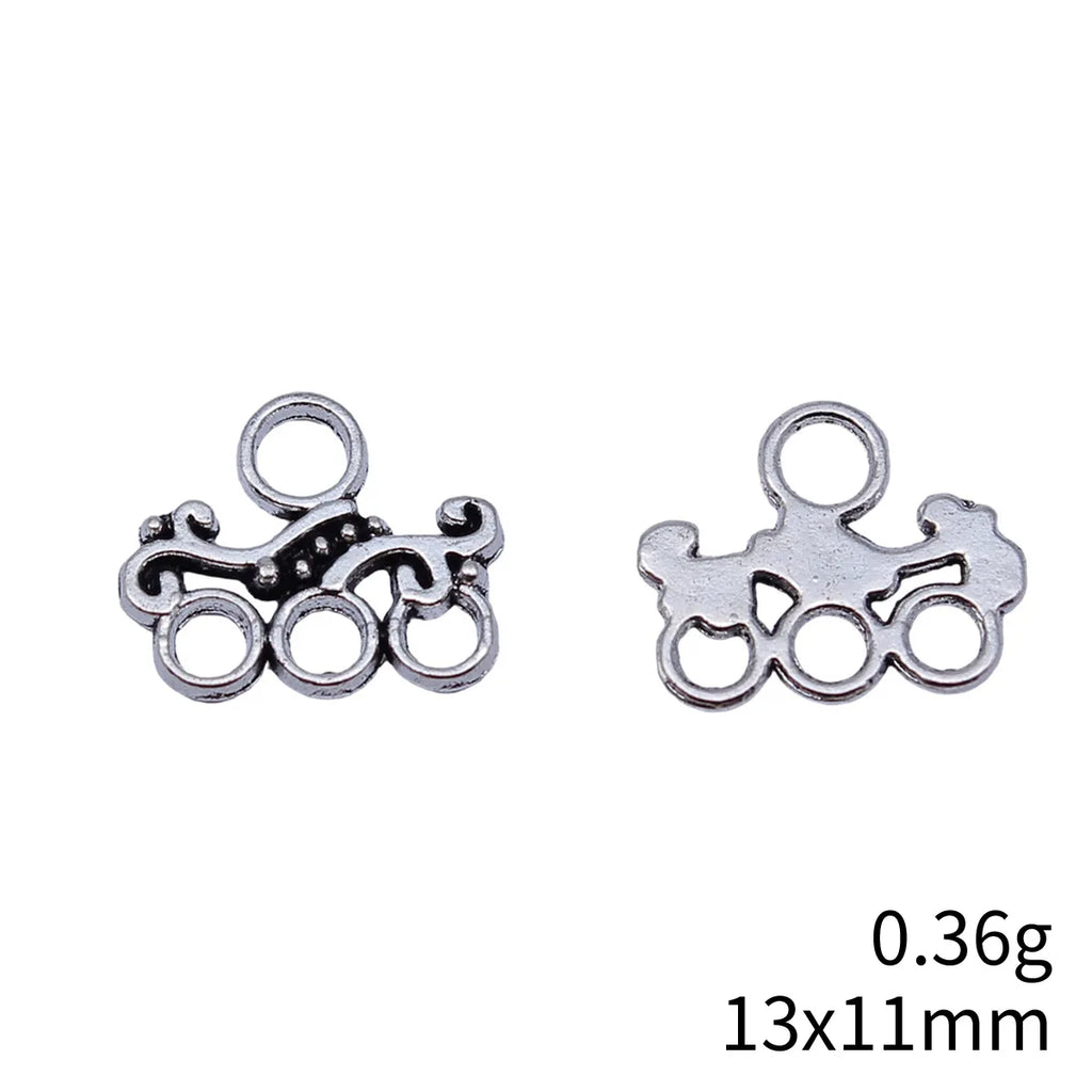 13x11mm 0.36g Multicolor Zinc Alloy Earring Connector Charms for DIY Earrings Jewelry Making
