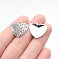 20x20mm 1.6g Multicolor Zinc Alloy Heart Charm Pendant for DIY Necklace Bracelet Jewelry Making