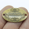 32x19mm 2.2g Multicolor Zinc Alloy Handmade Letter Connector Charm for Bracelet Necklace Jewelry Making