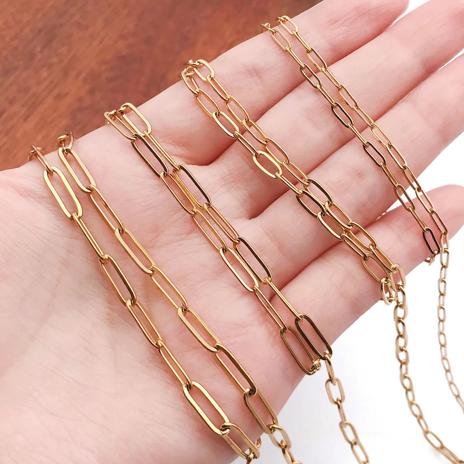 Stainless Steel Flattened O Link Extension Chain for DIY Necklace Bracelet Jewelry Ends