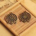 33x22MM Antique Silver Zinc Alloy Hollow Charm Pendant for DIY Necklace Bracelet Jewelry Making