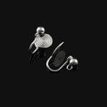 Elegant Gold Alloy Spiral Disc Stud & Clip On No Piercing Invisible Pain-Free Women's Fashion Earrings