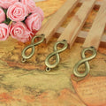 41x15MM Zinc Alloy Number Infinity Charm Pendant for DIY Necklace Bracelet Jewelry Making