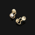 Elegant Gourd Outline Pearl Rhinestone Alloy Stud & Clip On No Piercing Women's Fashion Earrings