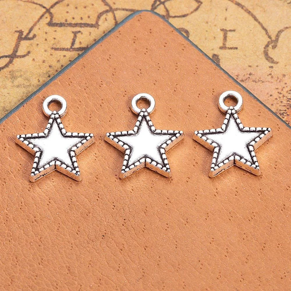 15x12MM Antique Silver Zinc Alloy Charm Pendant for DIY Necklace Bracelet Jewelry Making