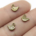 8x7mm 0.3g Multicolor Zinc Alloy Tiny Bird Charm Pendant for DIY Handmade Bracelet Necklace Making