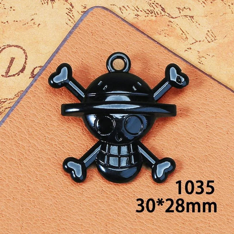 Zinc Alloy Skull Charm Pendant for DIY Necklace Bracelet Jewelry Making