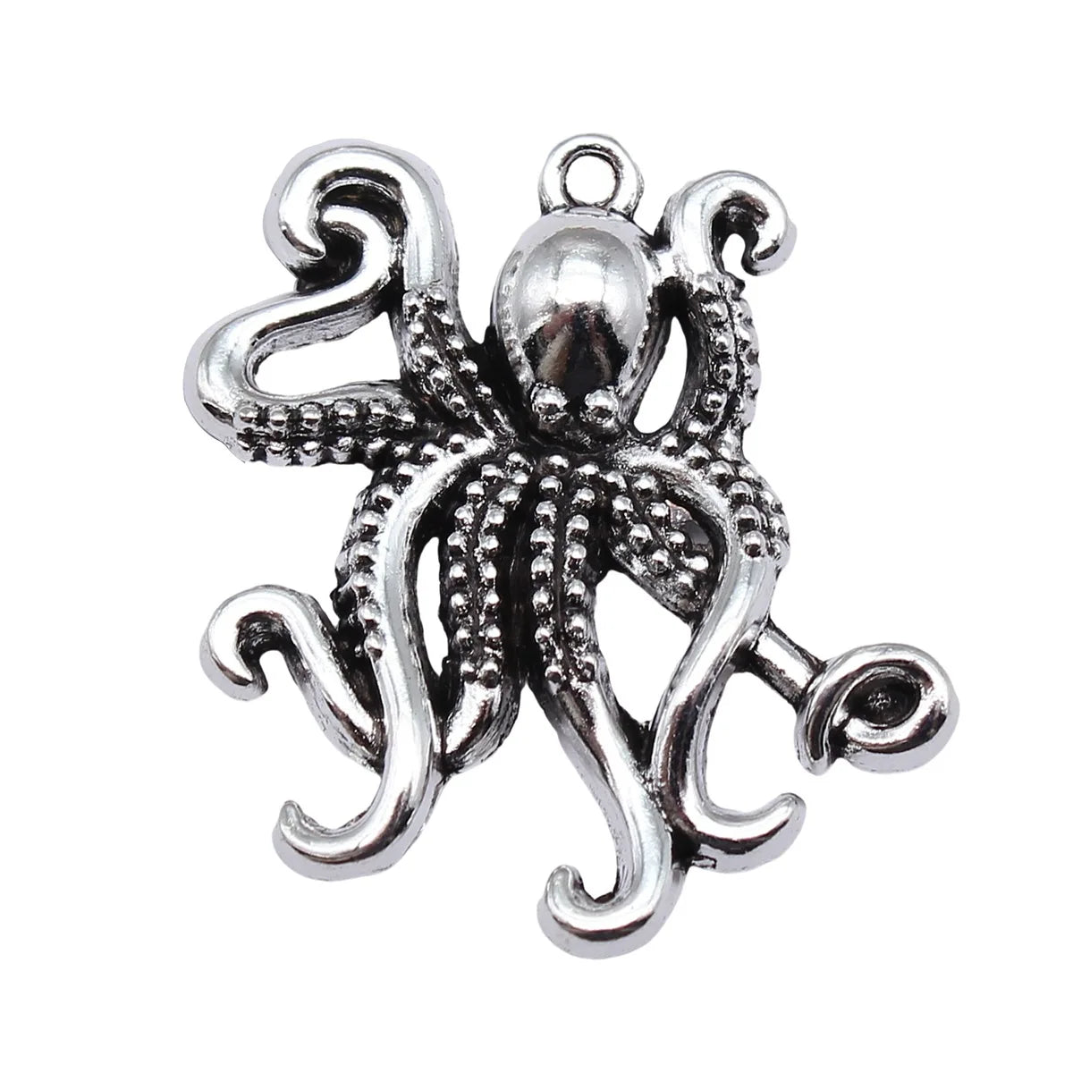 34x31mm 5.5g Multicolor Zinc Alloy Octopus Fish Charm Pendant for DIY Necklace Bracelet Jewelry Making
