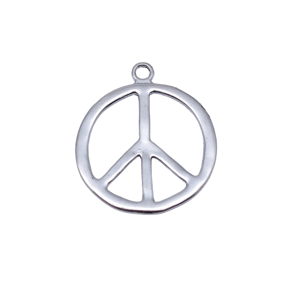 34x29mm 2.9g Antique Silver Zinc Alloy Peace Symbol Charm Pendant for DIY Necklace Jewelry Making