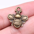 20x21mm 1.4g Zinc Alloy Bee Charm Pendant for DIY Necklace Bracelet Earring Jewelry Making