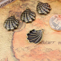 21x17MM Antique Silver Zinc Alloy Scallop Shell Shell Charm Pendant for DIY Necklace Bracelet Jewelry Making