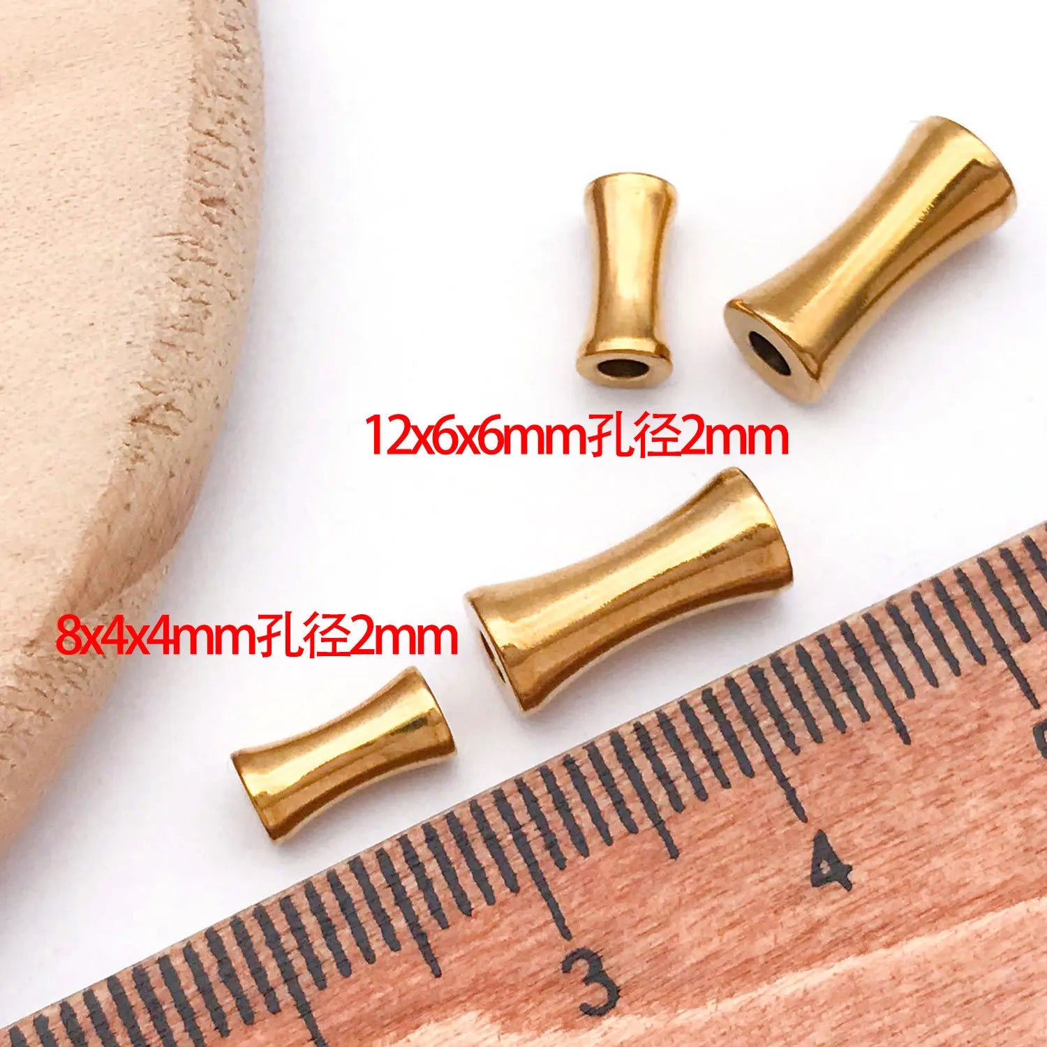 Vacuum Plated Stainless Steel Barrel Tube Spacer Beads for DIY Bracelets Necklaces