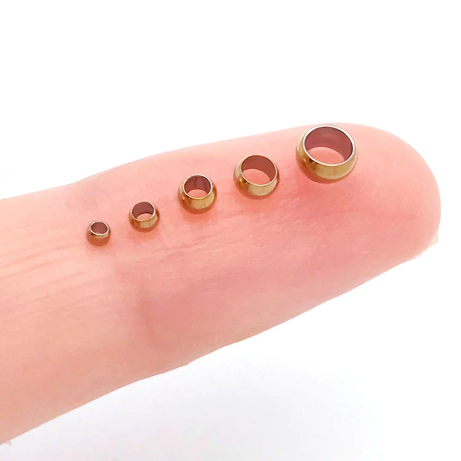 Stainless Steel Gold Plated Clip-On Flat Spacer Bead for Bracelet Necklace Making
