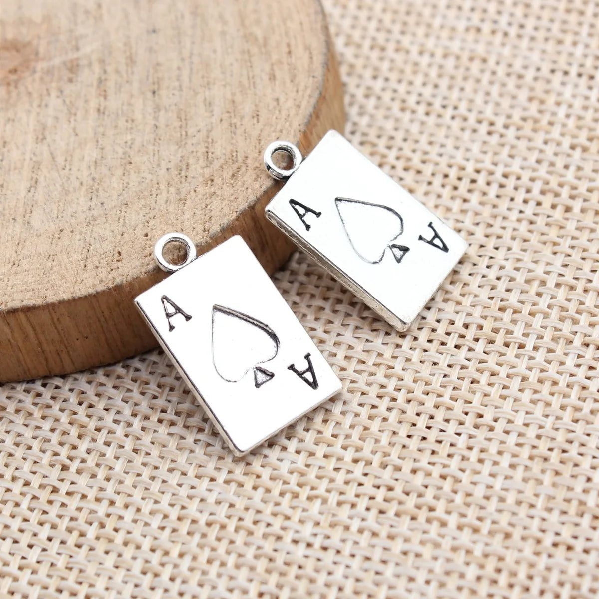 21x12mm 2.3g Multicolor Zinc Alloy Playing Card Charm Pendant for Bracelet Necklace DIY Jewelry Making