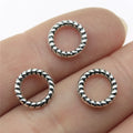 10x10mm 0.4g Multicolor Zinc Alloy Circle Ring Connector Charm Pendant for Jewelry Making