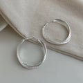 Minimalist Geometric Round Eco-Friendly Copper Hoop Earrings For Women Commuter Fashion Jewelry