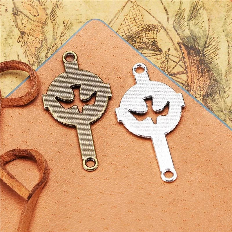 38x20MM Antique Silver Zinc Alloy Cross Hollow Charm Pendant for DIY Necklace Bracelet Jewelry Making