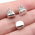 10x8.6x7.3mm 1.8g Antique Silver Zinc Alloy Rice Dumpling Charm Pendant for DIY Festival Jewelry Making