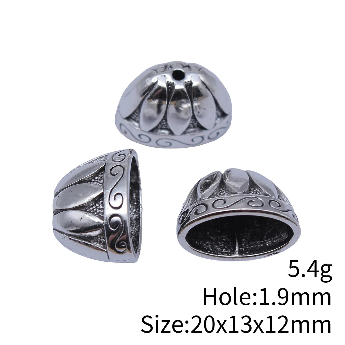 20x13x12mm 5.4g Antique Silver Zinc Alloy Tassel Cap End Bead Cone for Earrings Necklace DIY Jewelry Making