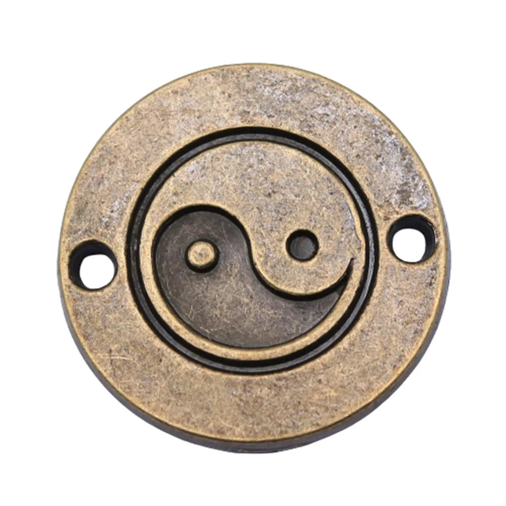 25x25mm 3.2g Multicolor Zinc Alloy Tai Chi Connector Charm for Bracelet Necklace Jewelry Making