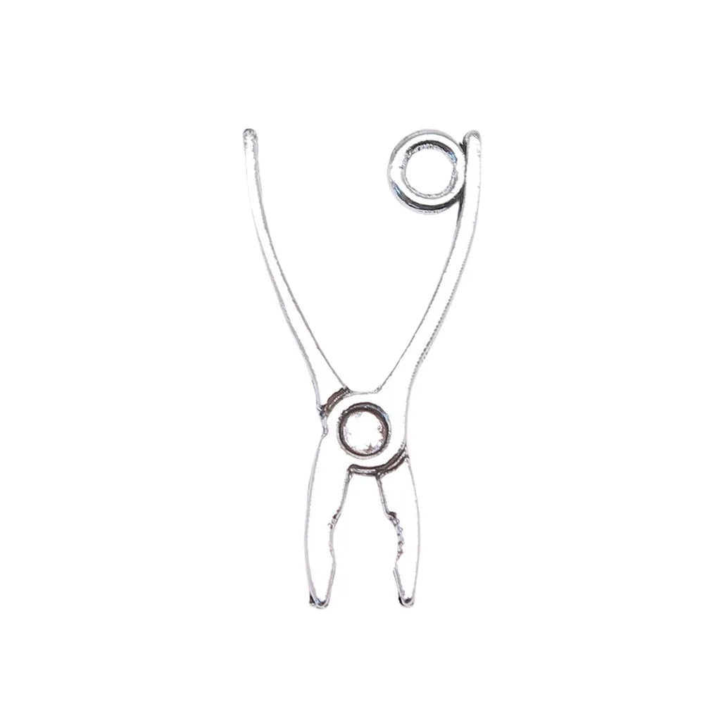23x12mm 0.5g Antique Silver Zinc Alloy Pliers Charm Pendant for DIY Tool Theme Jewelry Making