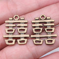 24x20mm 2.7g Antique Bronze Zinc Alloy Double Happiness Chinese Character Charm Pendant for DIY Jewelry