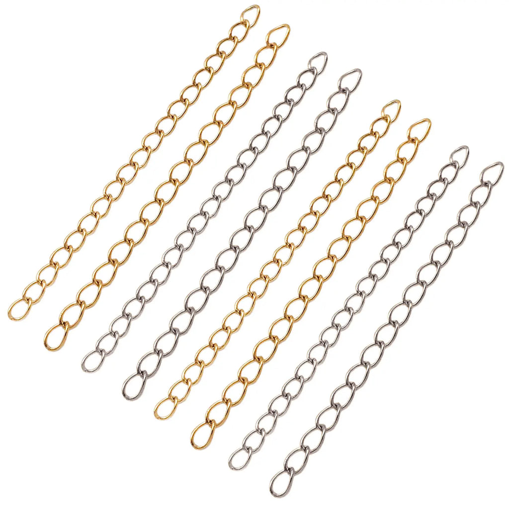 Stainless Steel Water Drop Extension Chain for Necklace Bracelet Jewelry Findings